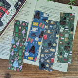 Classic Bookish Christmas Pattern Bookmarks