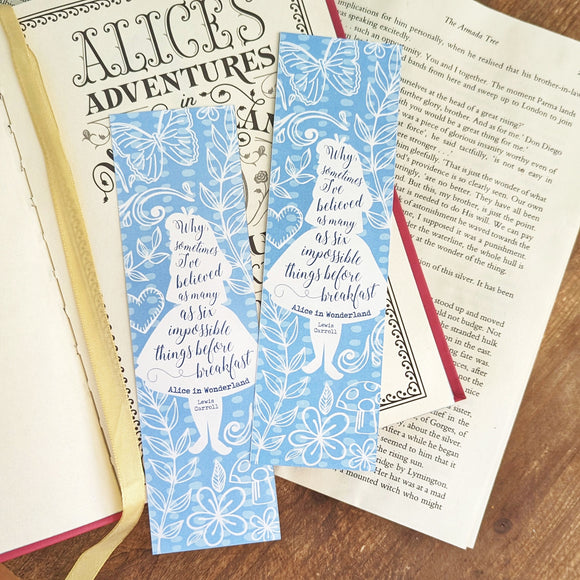 Alice in Wonderland Inspired Bookmark