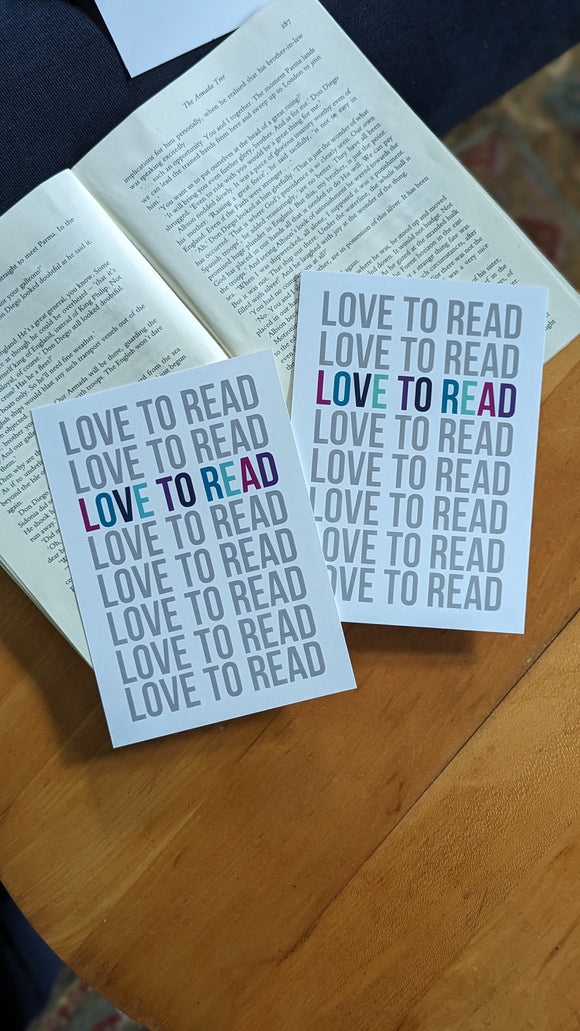 Clearance 5x7 Love to Read print