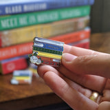 Clearance Seconds Sale -   Rainbow Book Stack - Bookish Pin