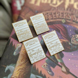 The Original Hogwarts Library Card - Bookish Pin