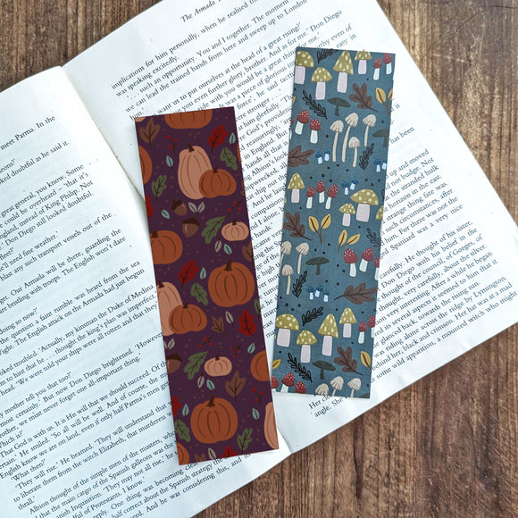 Fall Harvest and Fforaging Pattern Bookmarks