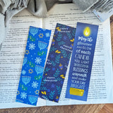 Hanukkah inspired Holiday Bookmarks