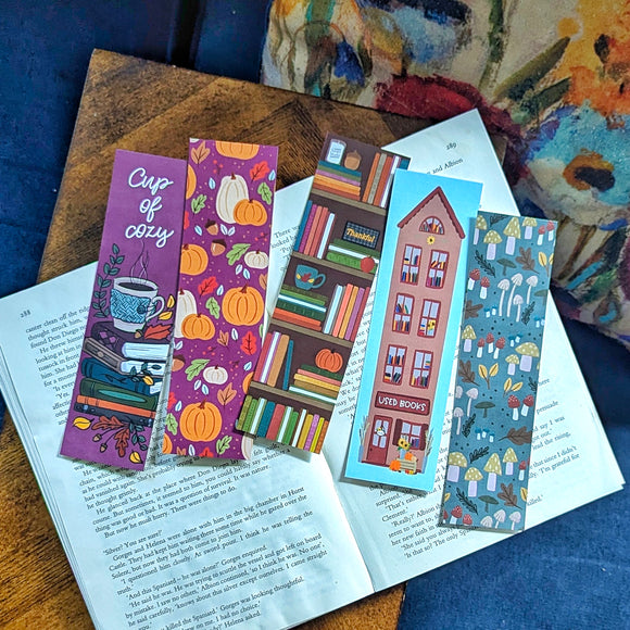 Cozy Fall Bookmarks