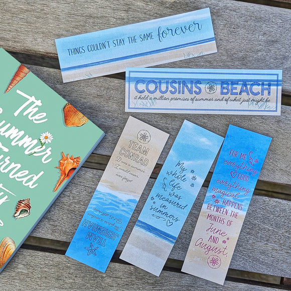The Summer I Turned Pretty Inspired Bookmarks