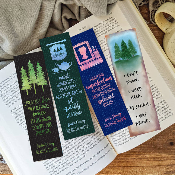 Three Pines Inspired Bookmarks