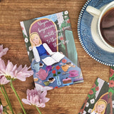 Alice and the Bookish Tea Party - Alice in Wonderland in Wonderland inspired Print