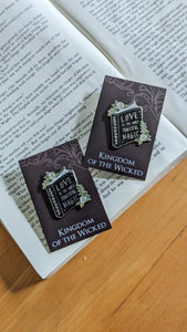 Clearance Kingdom of the Wicked Enamel Bookish Pin