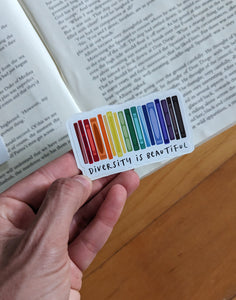 Clearance Diversity is Beautiful Bookish Sticker