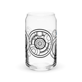 Doctor Who inspired Gallifreyan Can-shaped glass