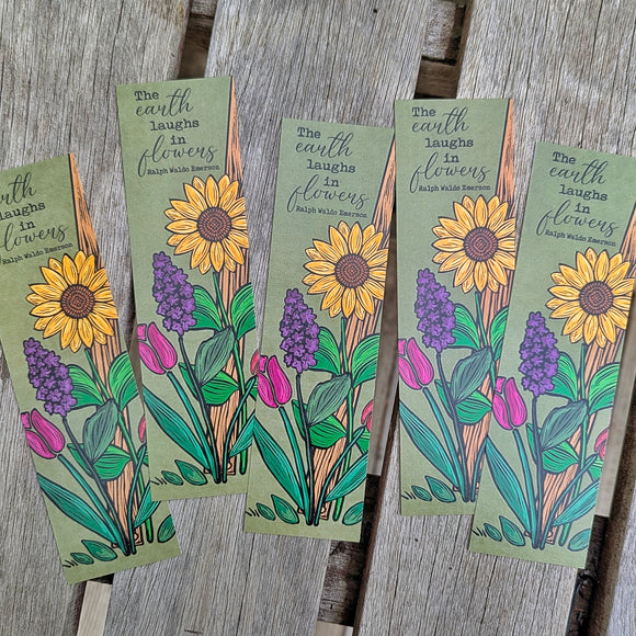 Emerson Flowers Bookmark