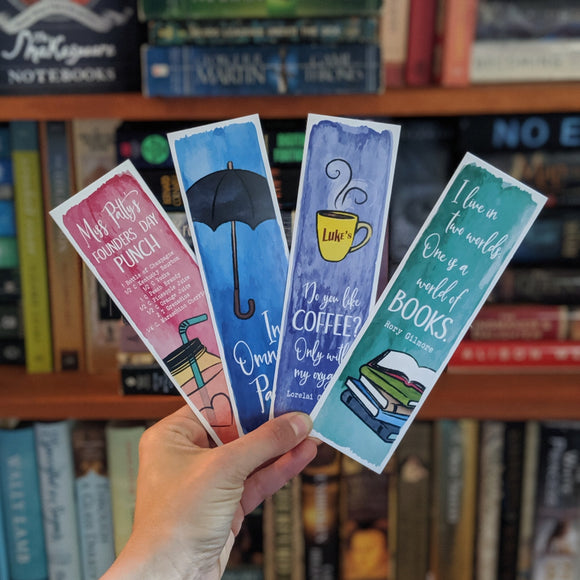 Gilmore Girls Inspired, Watercolor Collection - Bookmarks