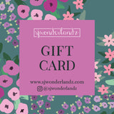 SJWonderlandz Gift Card