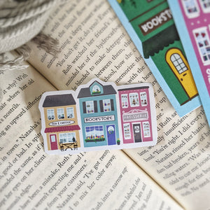 A Readers Dream Store Lineup - Bookish Sticker
