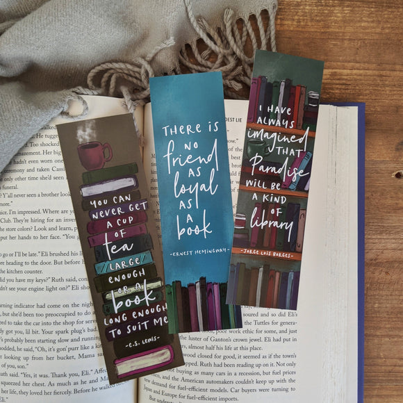 Bookshelves and quotes - Bookmarks