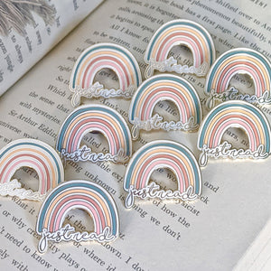 Clearance Seconds Pin - Just Read Rainbow - Bookish Pin