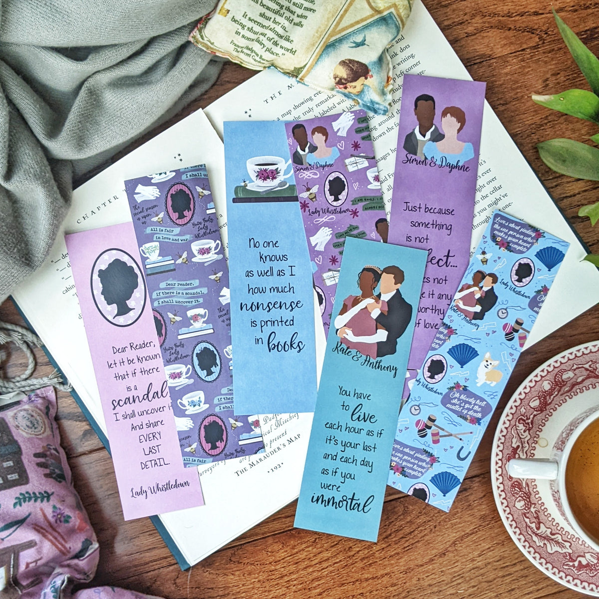 Bridgerton Inspired Bookmarks – SJWonderlandz