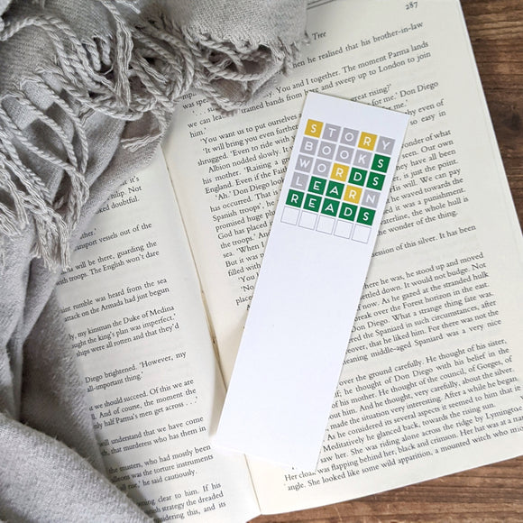 Bookish Wordle Inspired Bookmark