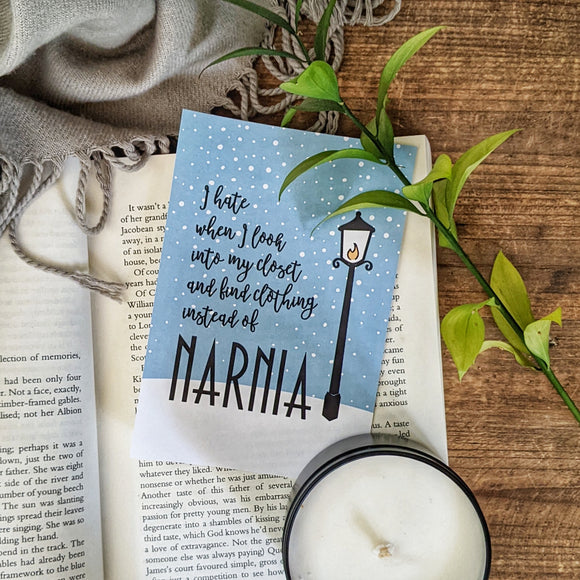 4x6 Narnia Closet Inspired Postcard or Mini Print