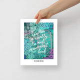 8x10 The Selection inspired art print Bookish Abstract Series