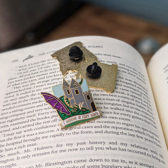 Seconds Sale - Fairy Tales and Dragons - Bookish Pin