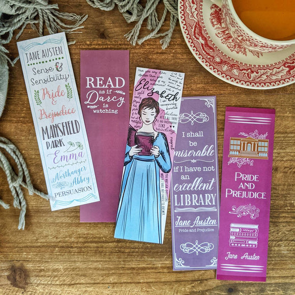 Pride and Prejudice - Jane Austen -  Inspired Bookmark