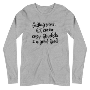 Cozy Bookish - Unisex Long Sleeve Tee